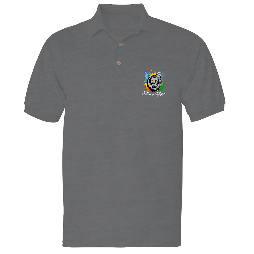 Element Kings Heather Grey Polo T-Shirt