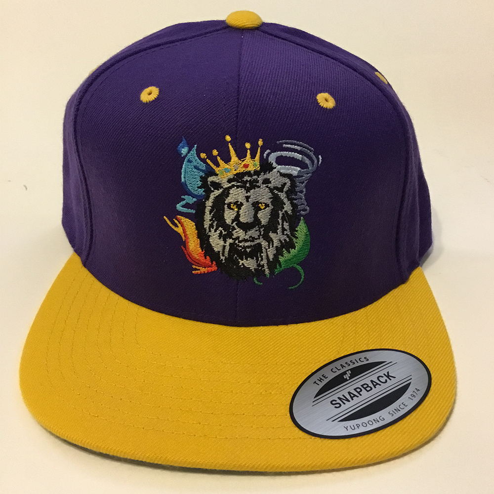 Element Kings Purple Yellow Snapback Hat